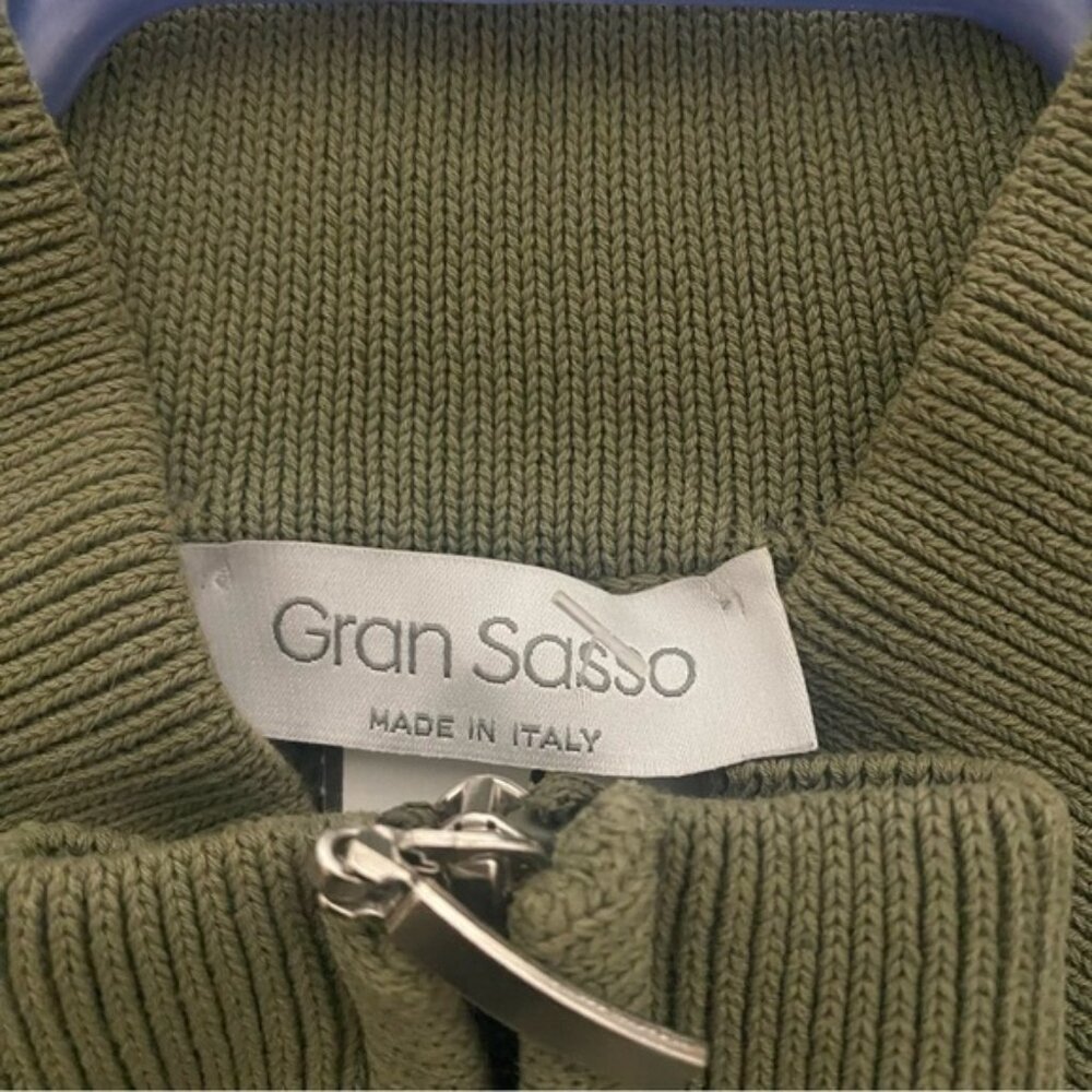 Gran Sasso Military Style Zipper Cardigan - Picture 3 of 7
